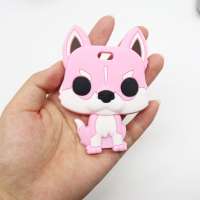 Silicone Children's Teether Baby Teething Toys BPA Free Animals Husky Dog Silicone Teether