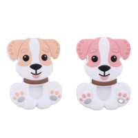 2018 NEW Arrival HOT SALE Food Grade BPA Free Kids Gift Animal Baby Dog Silicone Teether