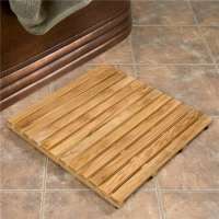 luxury teak wood bathroom accessories shower bath mat